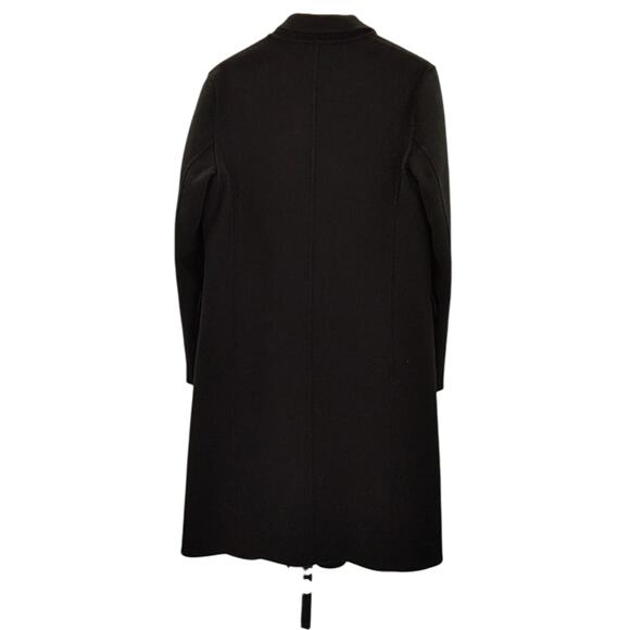 Quince Wm 100% Mongolian Cashmere Double-Faced Wrap Coat Black S MSRP $500 NWT! - Picture 4 of 5